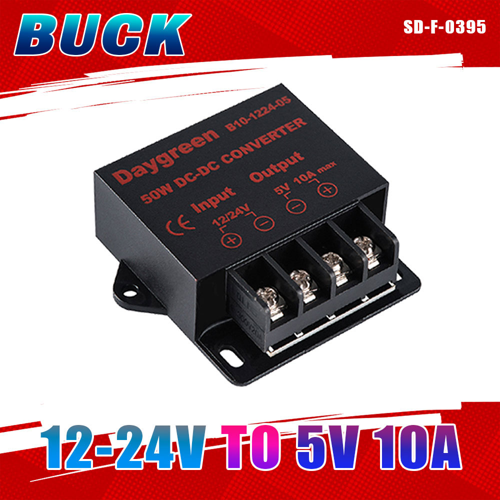 Buck Converter 10-30V to 5V 10A 50W IP68