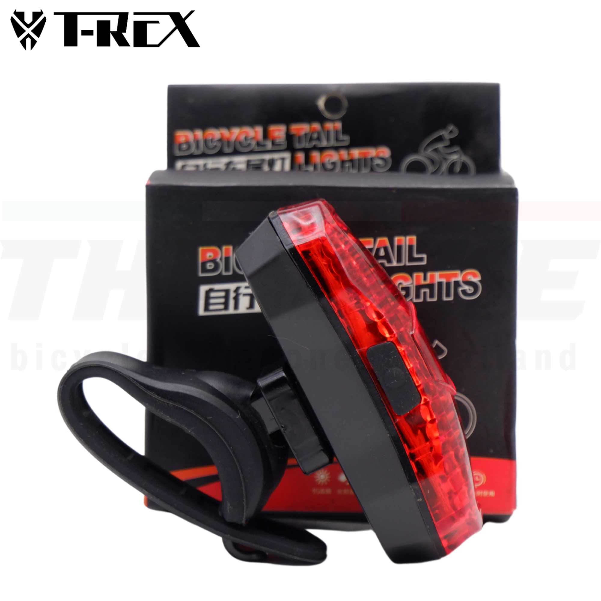 ไฟท้ายจักรยานเสือหมอบ เสือภูเขา T-REX T009 3A