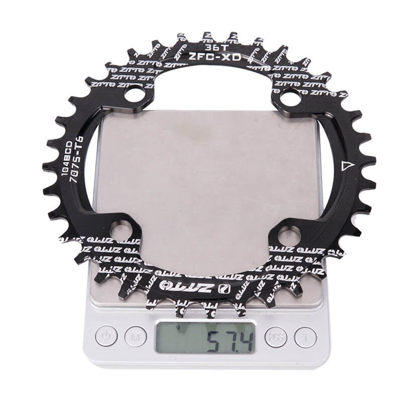 ใบจานจักรยานเสือภูเขาแบบชั้นเดียว ZTTO 104BCD 32/34/36T Chainring Crankset