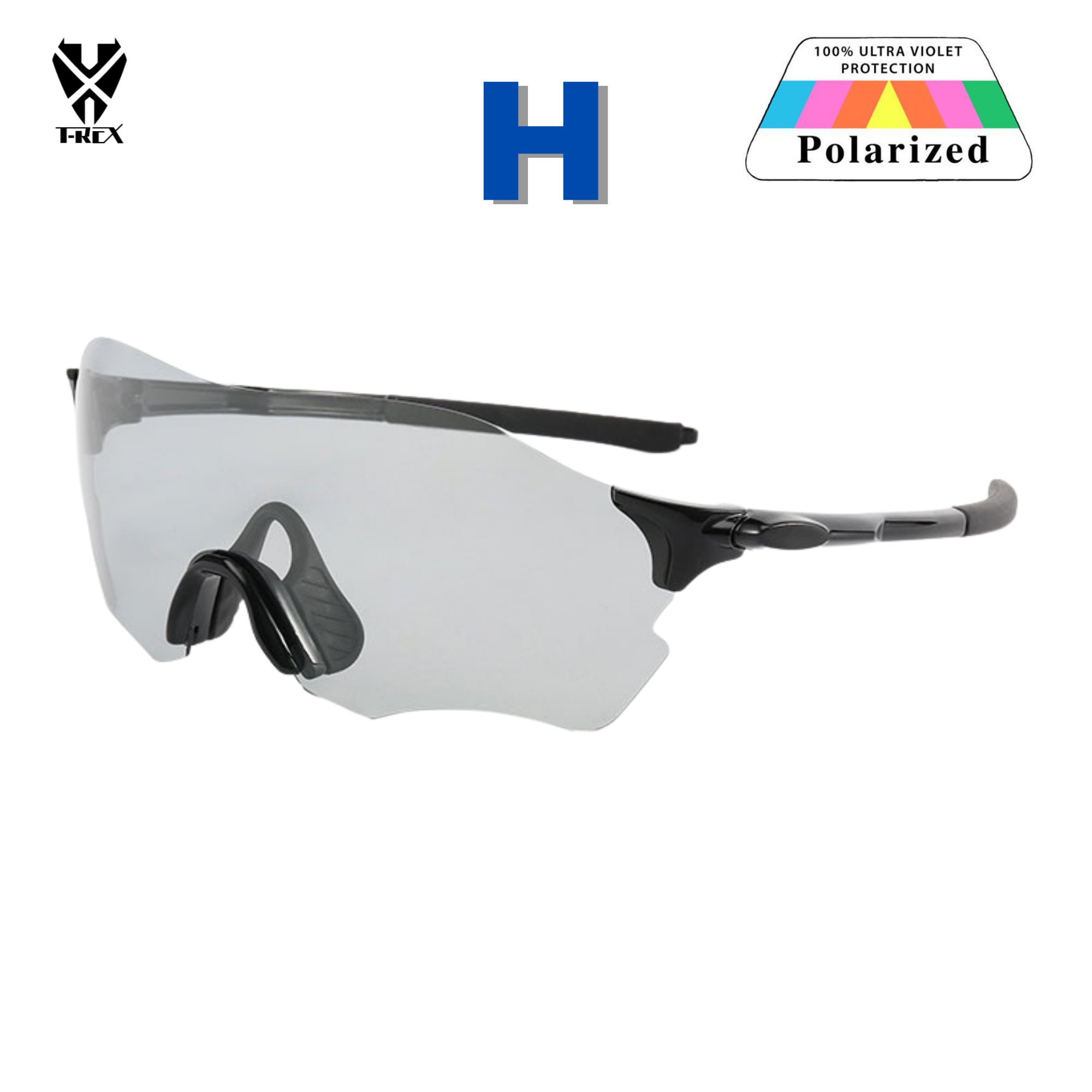 แว่นตาปั่นจักรยาน T-REX รุ่น 866 เลนส์ POLARIZE เลนส์ PC กันแดด กันลม กันฝุ่น UV แว่นกันแดด แว่นปั่น