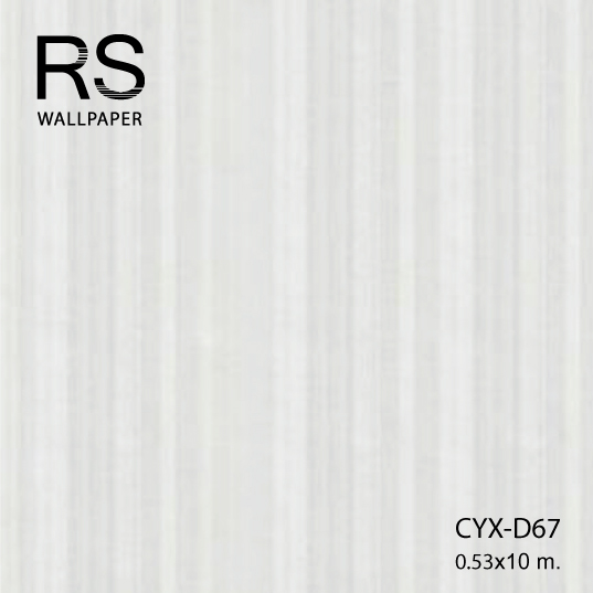 วอลเปเปอร์ลายทาง สีขาว CYX-D67