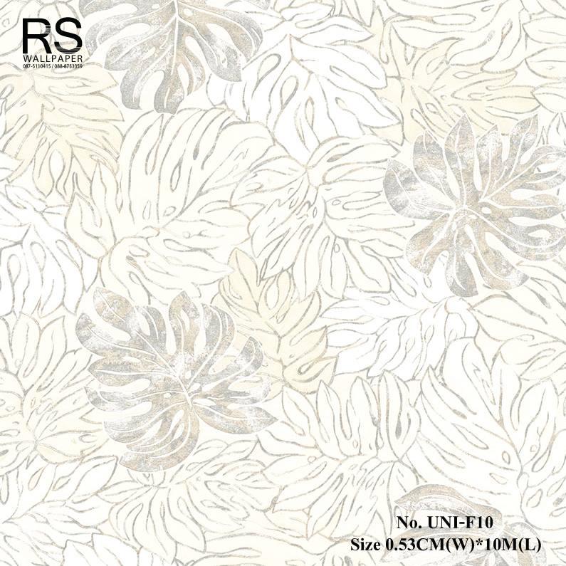 วอลเปเปอร์ติดผนัง ลายใบไม้ No.UNI-F10
