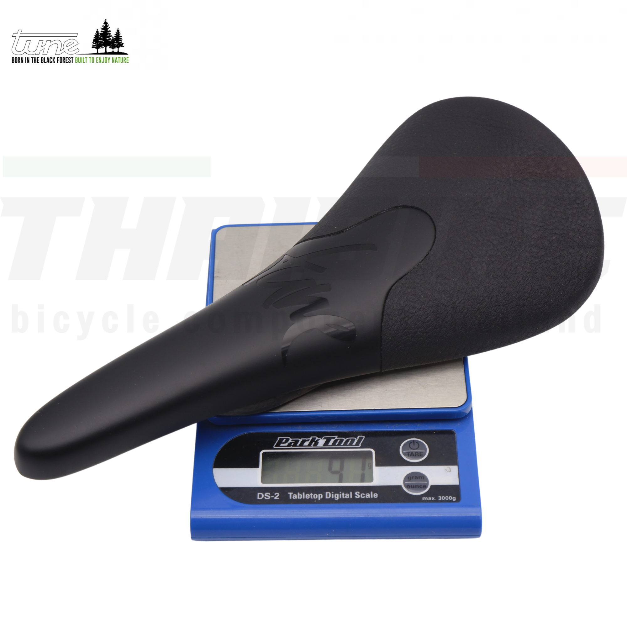 อานจักรยานคาร์บอนหุ้มหนัง Tune Komm-Vor Carbon Saddle