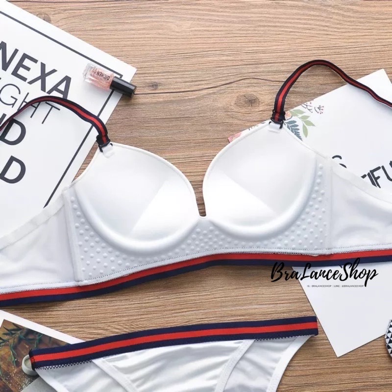 BLS✿6672 Setบรา+กกน. ชุดชั้นในไร้ขอบ งานGG สุดหรู