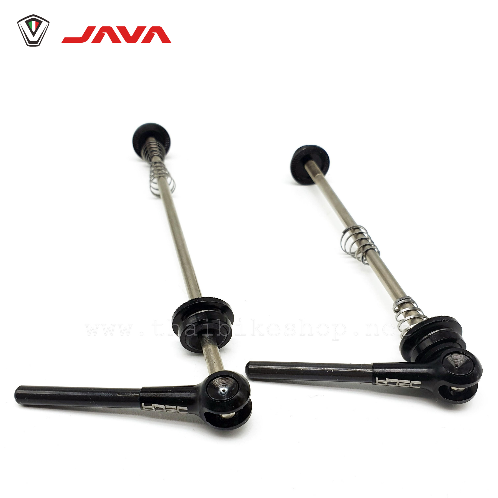 แกนปลดล้อจักรยานเสือหมอบ DECA หัวคาร์บอน หนัก 44 กรัม แกนไทเทเนี่ยม