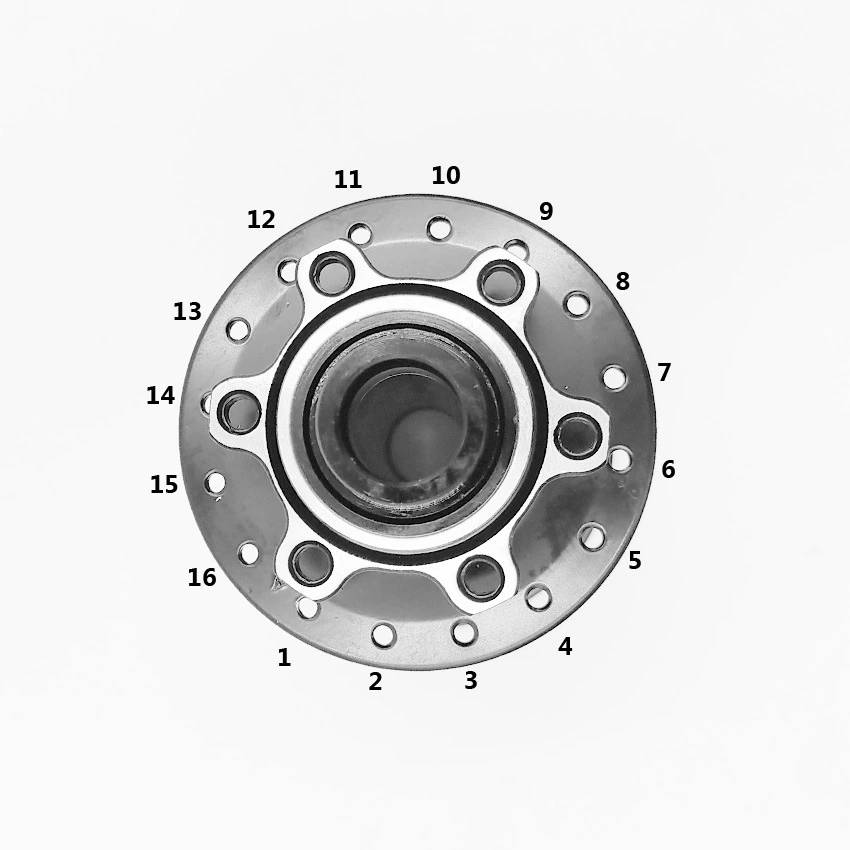 ดุมจักรยาน Novatec -D442 D041 2/4 bearing is รองรับ 8/9/10/11/12 speed แบบ 32H