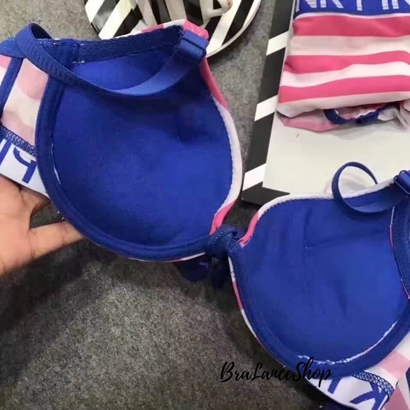 BLS✿939 Setบรา+กกน. ชุดชั้นในแฟชั่นงาน PINK แต่งโบว์สไตล์ญี่ปุ่น