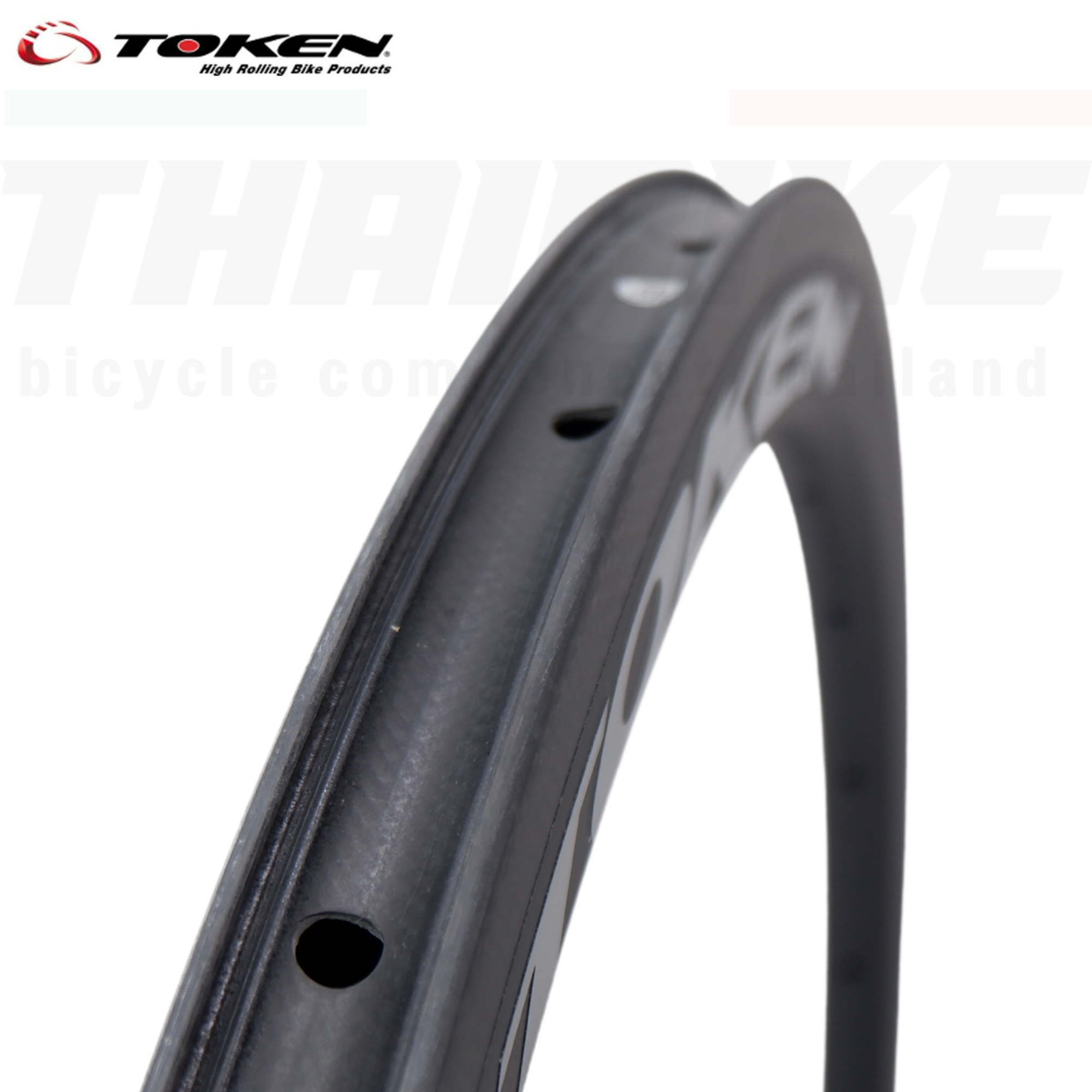 ขอบล้อจักรยานคาร์บอน TOKEN C45R ขอบล้อริมเบรค 20/24รูขอบ 45