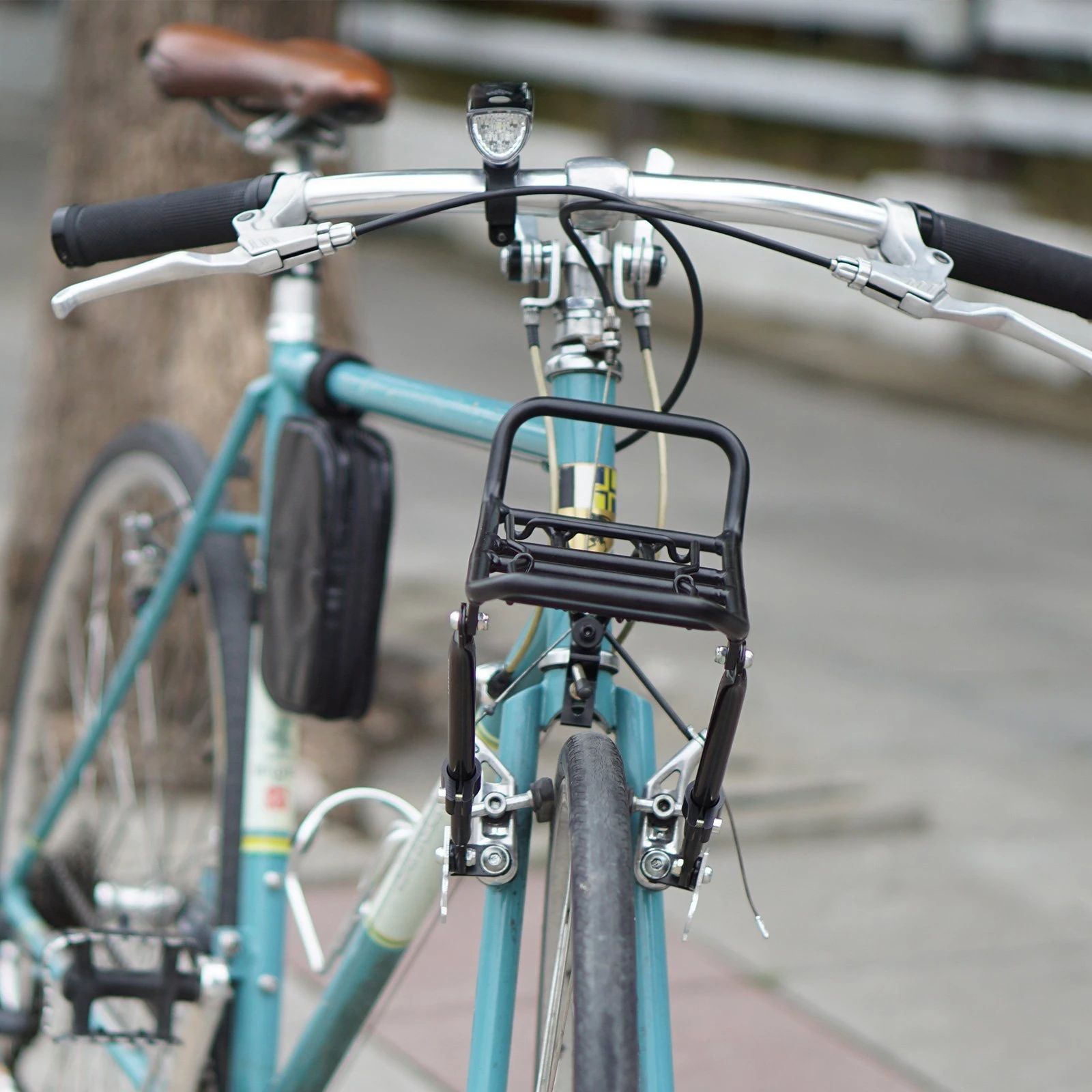 ตะแกรงหน้าจักรยานแบบมีสปริง VINCITA C003 (ยึดV-BRAKE)