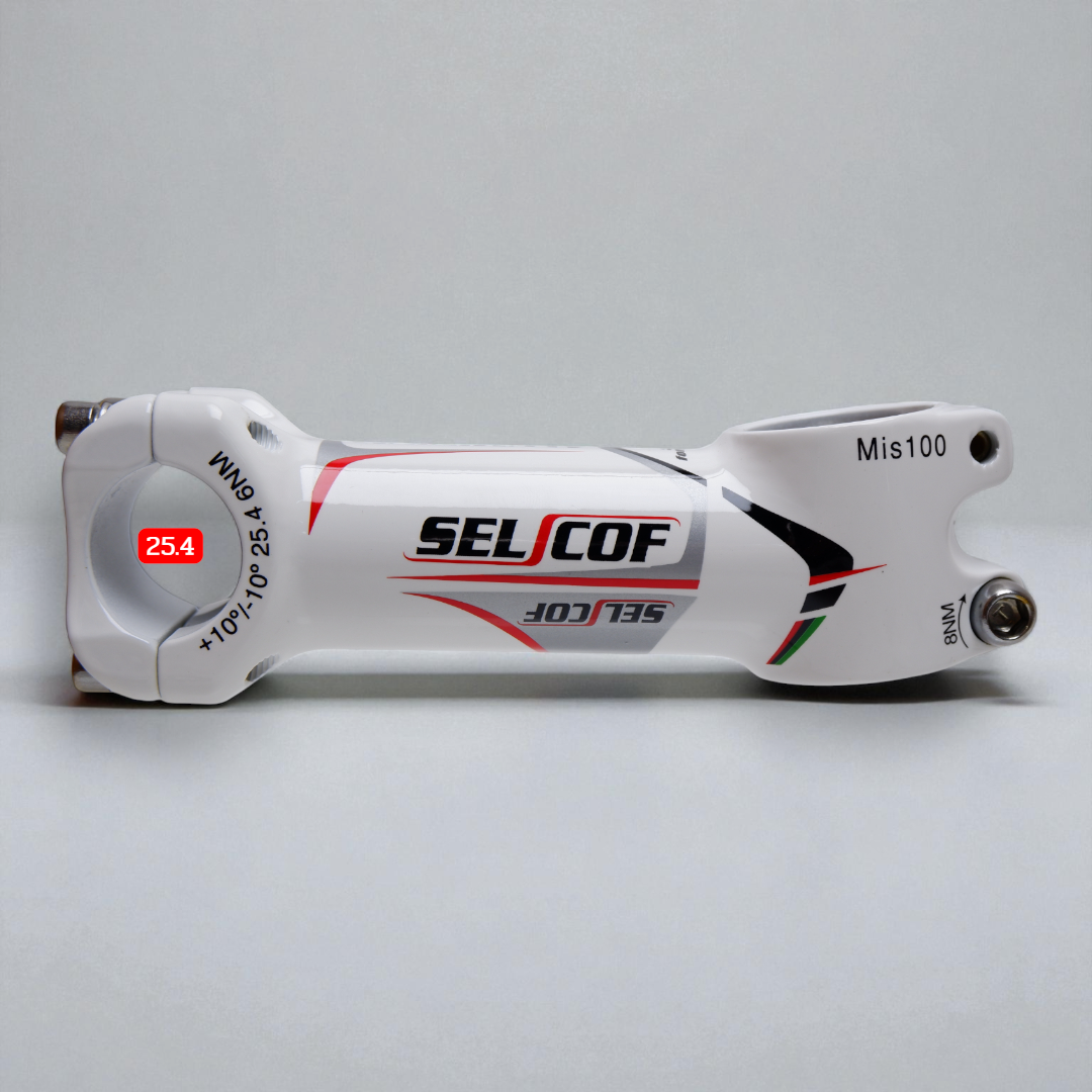 สเต็มจักรยาน SELCOF K043 ±10° 7071 อลูมิเนียม คอแฮนด์ 25.4/31.8 มม. น้ำหนักเบา แข็งแรง งานไต้หวัน