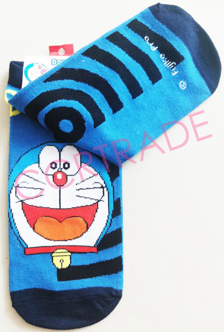 ถุงเท้าโดเรม่อนหน้าตรง SET-3(ลิขสิทธิ์แท้) Free size