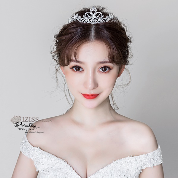 AC012 **พรีออเดอร์**ชุดเทียร่า มงกุฎเพชร ชุดเครื่องประดับเจ้าสาวสวยหรูดุจเจ้าหญิง
