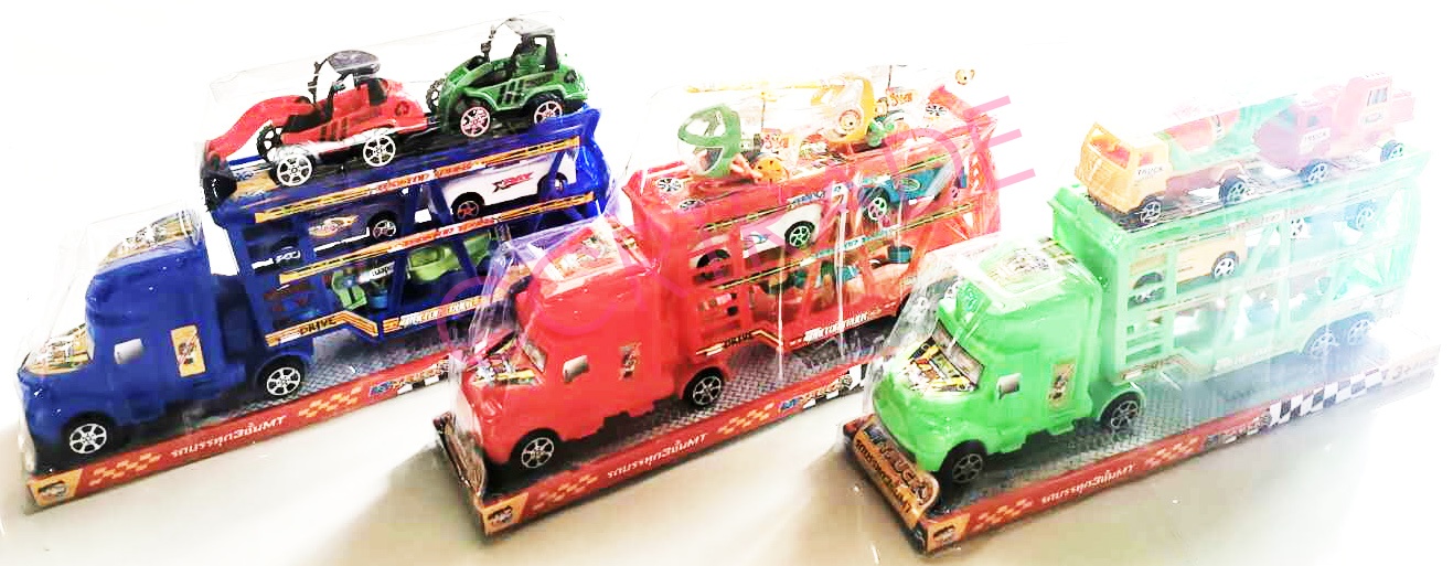 รถบรรุทก 3 ชั้น มีลานฝาครอบ 17.5x33 ซม.(1x3)