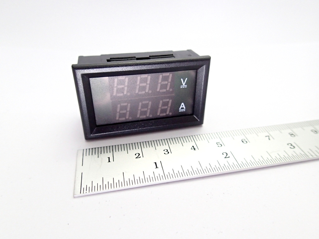 DC Volt/Ammeter Dual Display 0-100V 20A Built-in Shunt [Red-Blue]