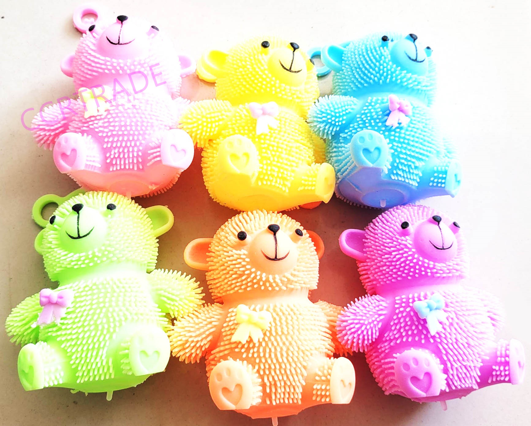 หมีสีหวานเด้ง มีไฟกล่อง 30.5 ซม.(1x24)