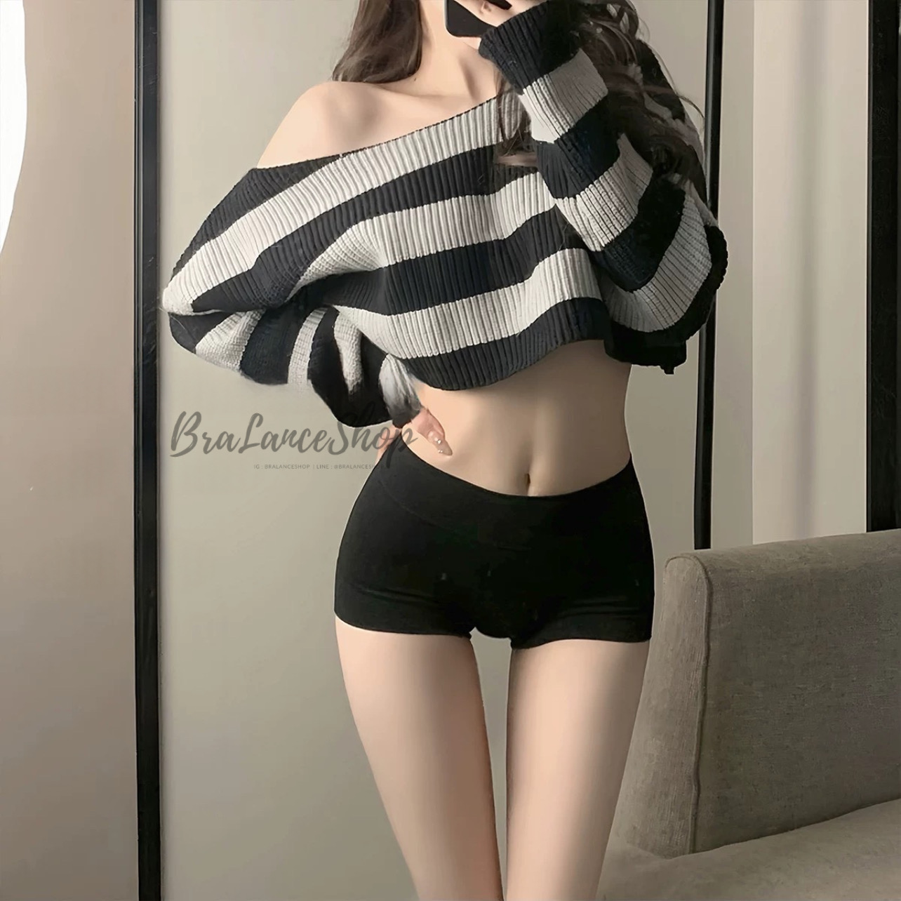 BLS✿1030 กางเกงในไร้ขอบ ทรงBoyshort