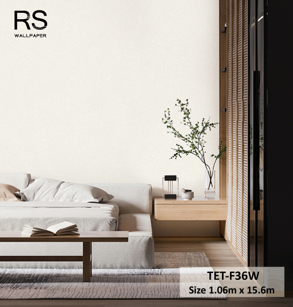 วอลเปเปอร์สไตล์ Abstract สีครีม TET-F36W