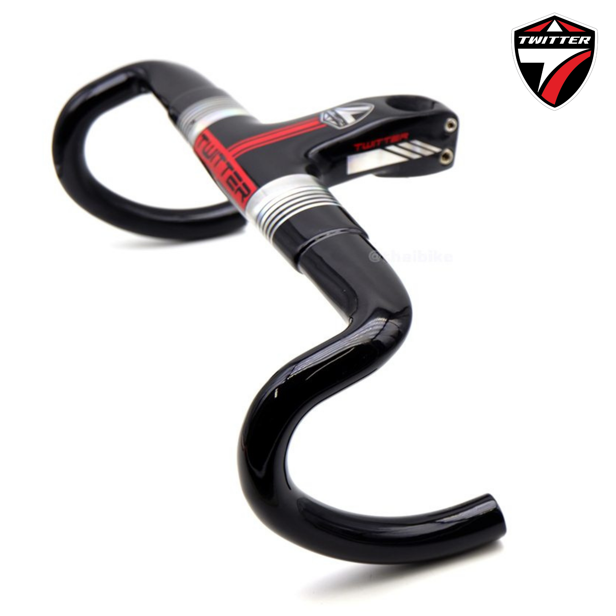 แฮนด์จักรยานเสือหมอบคาร์บอน TW ทวิสเตอร์ integrated Carbon Fiber อินทริเกตุ