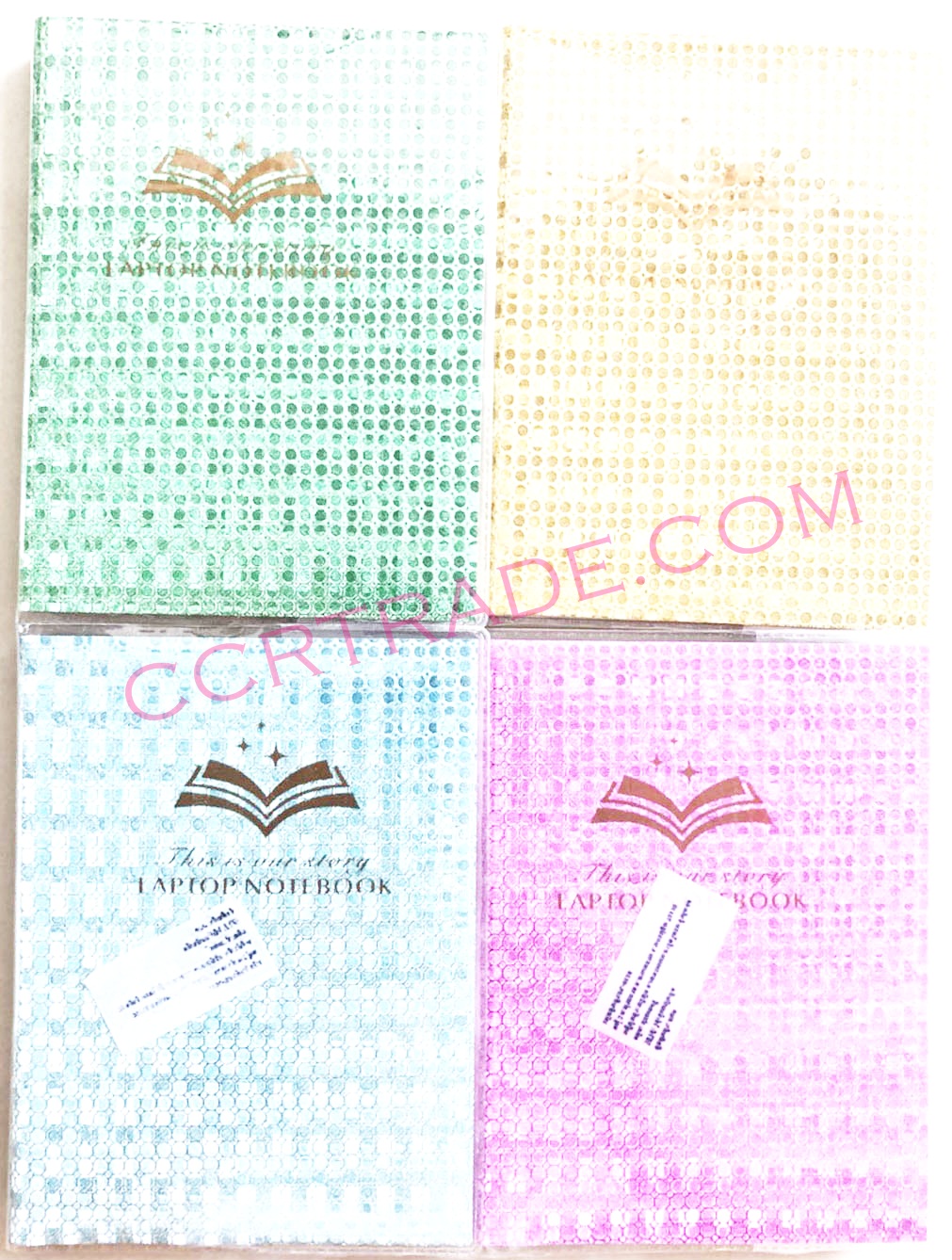 สมุดโน๊ตปกเงา 160 หน้า 10.5x14 ซม.