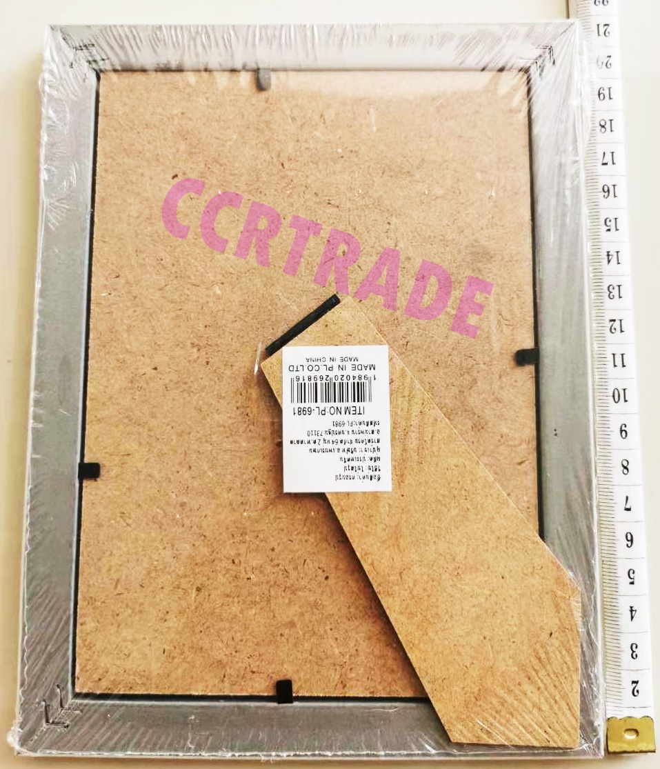 กรอบรูปไม้ขอบทอง 2 ชั้น มีขาตั้ง 5x7 นิ้ว