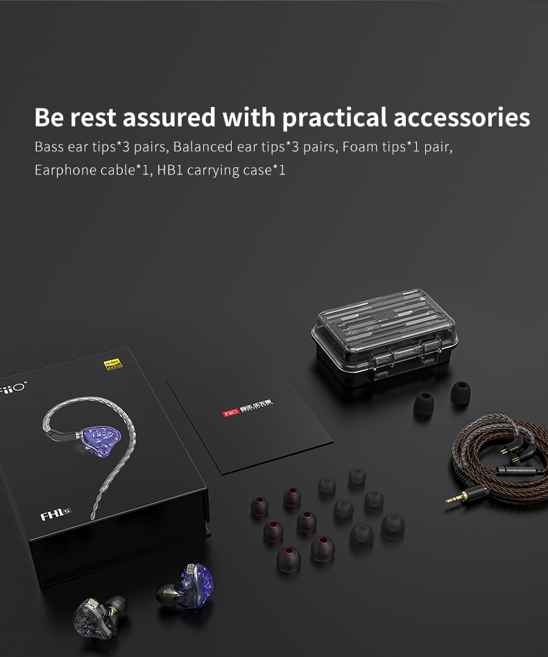 ขาย FiiO FH1s หูฟัง 2 ไดร์เวอร์ 1BA(Knowles)+1Dynamic ถอดสายได้