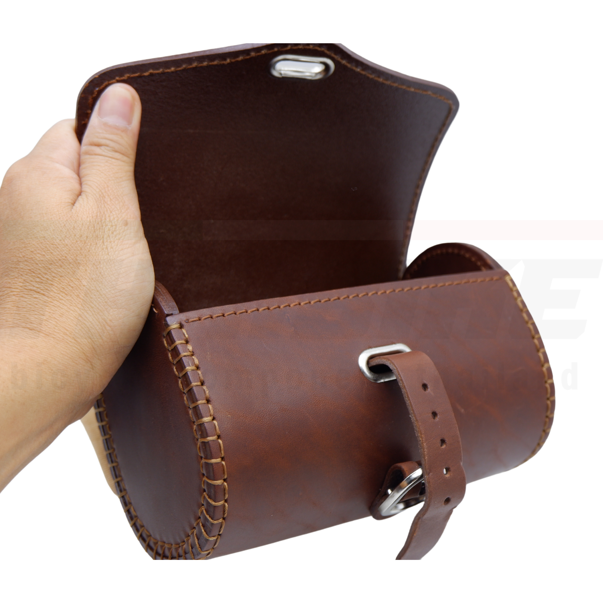 กระเป๋าใต้อานจักรยานหนังแท้ MID Leather seat bag