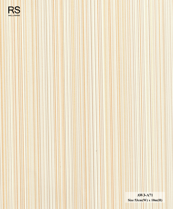 วอลเปเปอร์ลายเส้น สีครีมส้ม AW3-A71