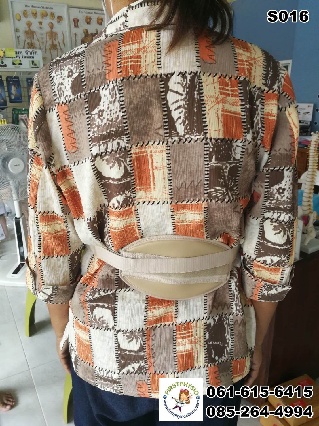 พยุงหลังโครงเหล็กด้านหน้า เจเวท พยุงลำตัวกระดูกทรุด ป้องกันการโค้งงอของหลังมาด้านหน้า,ด้านหลัง,ด้านข้าง Jewett Brace