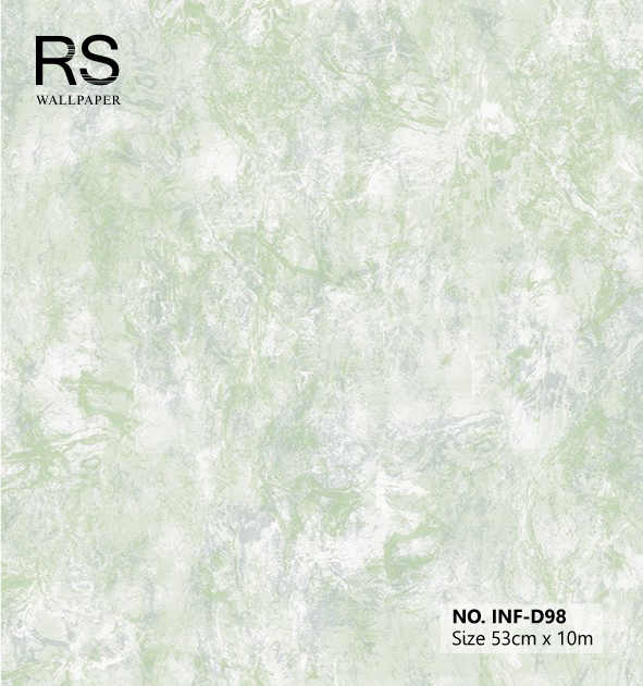 วอลเปเปอร์ลายหินอ่อนสีเขียว INF-D98