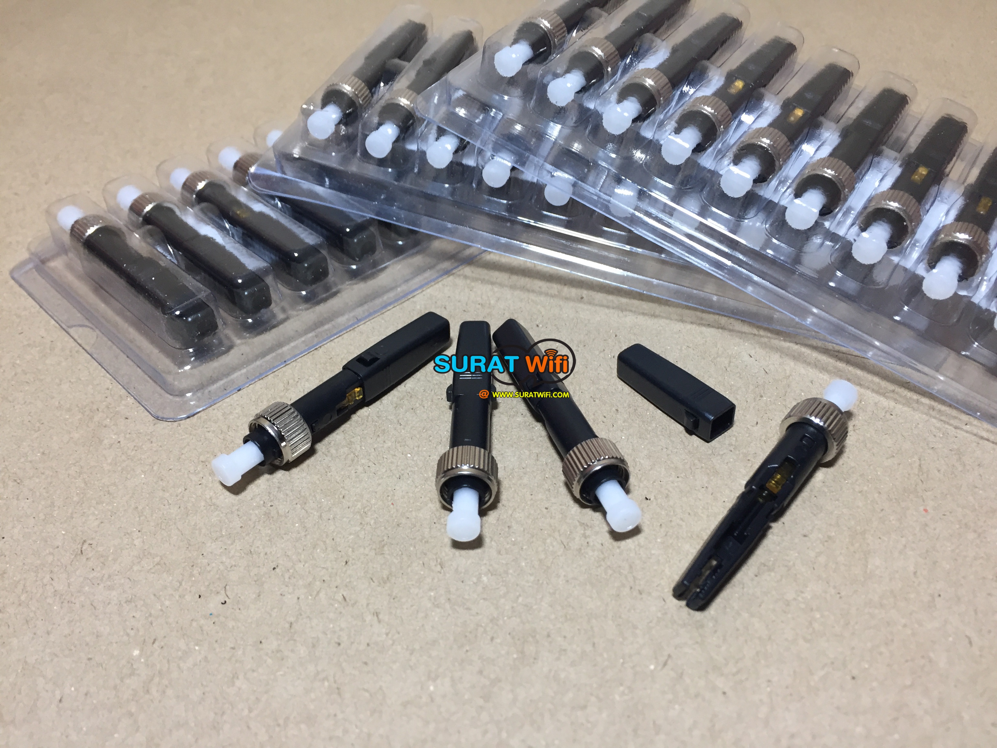 FC Fast Connector แบบแพ็ค สำหรับ เข้าหัวสาย Fiber Optic ด้วยตนเอง