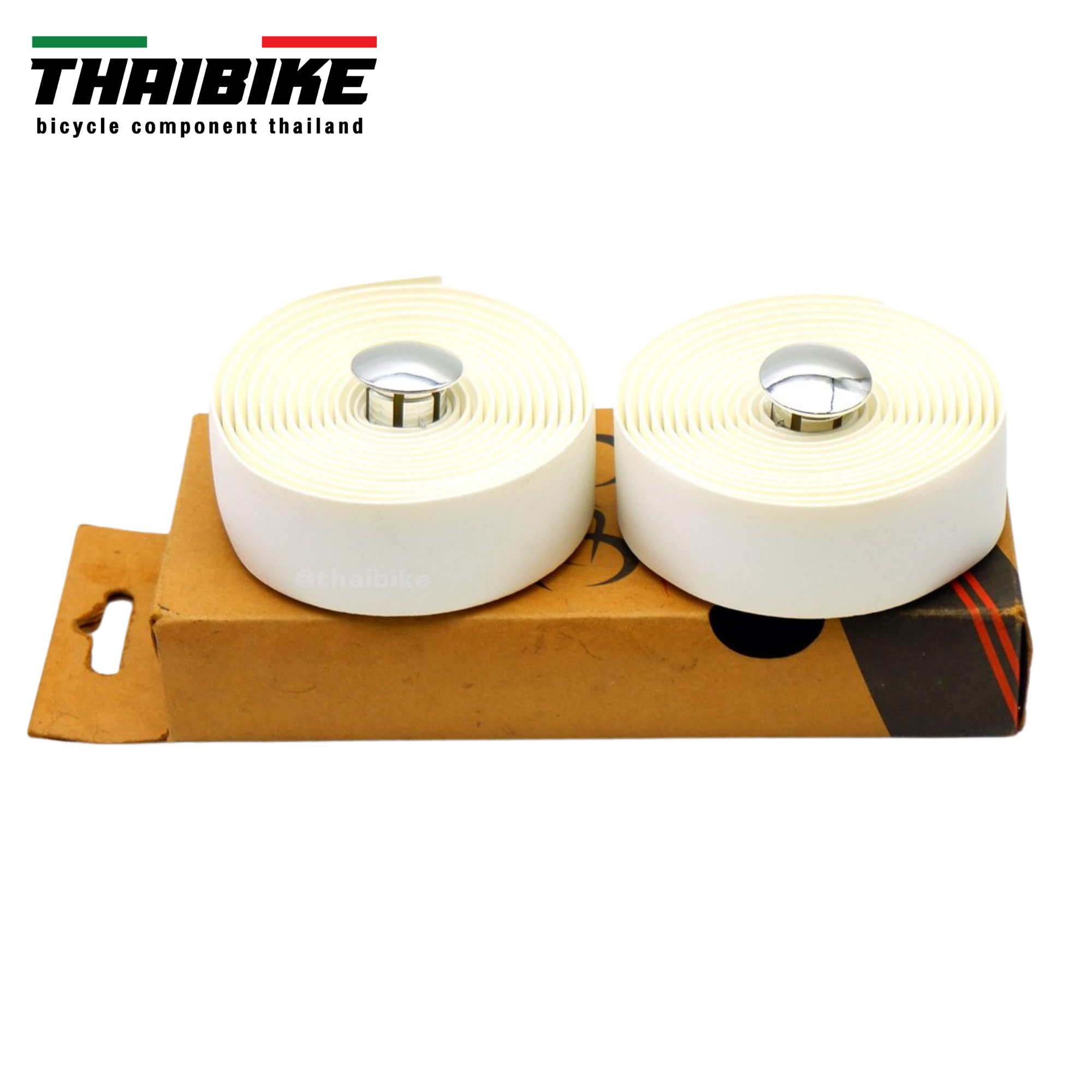 ผ้าพันแฮนด์จักรยาน ยี่ห้อ THAIBIKE XT มีกล่อง/OPP พร้อมฝาปิดปลายแฮนด์
