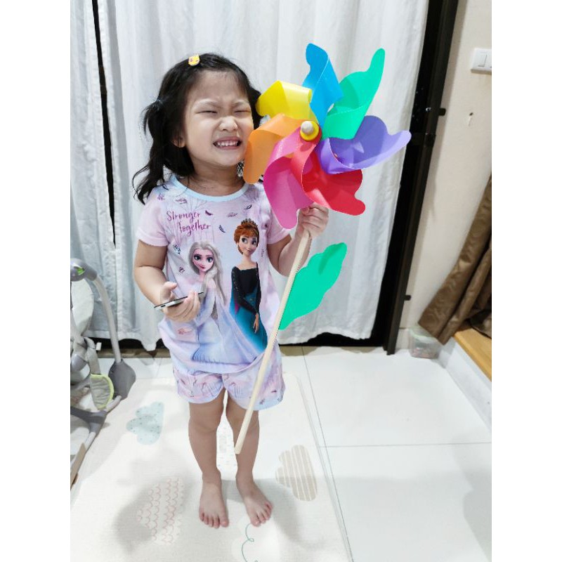 กังหันลม กังหันสีรุ้ง ไซต์ xxl ขนาด 32 เซน ‼️ค่าส่งถูก‼️พร้อมส่งจาก กทม ❤️