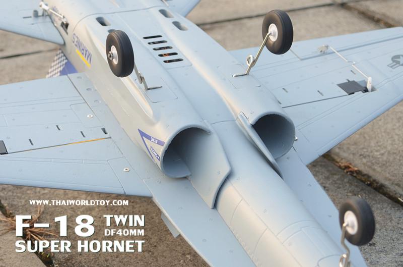 F-18A SUPER HORNET TWIN EDF40MM.RC JET ชุดPNP