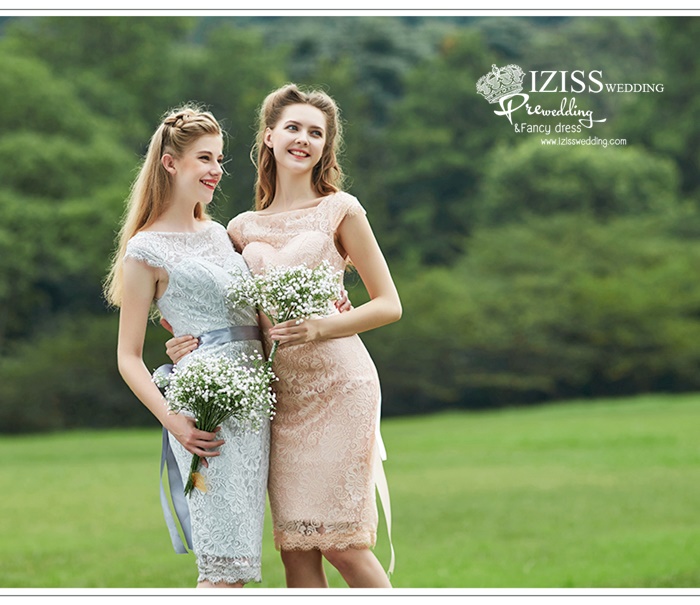 ฺBM0120 - พรีออเดอร์ ชุดเพื่อนเจ้าสาวราตรียาวธีมสีส้มโอโรส/สีเทา น่ารักมากๆค่ะ