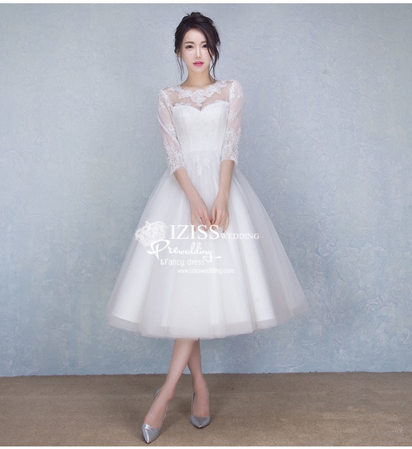 BR299 **พรีออเดอร์**ชุดแต่งงาน&ชุดเจ้าสาวแบบยาวสีขาวเกรดพรีเมี่ยม หรูหราน่ารัก สวยโดดเด่นไม่ซ้ำใคร