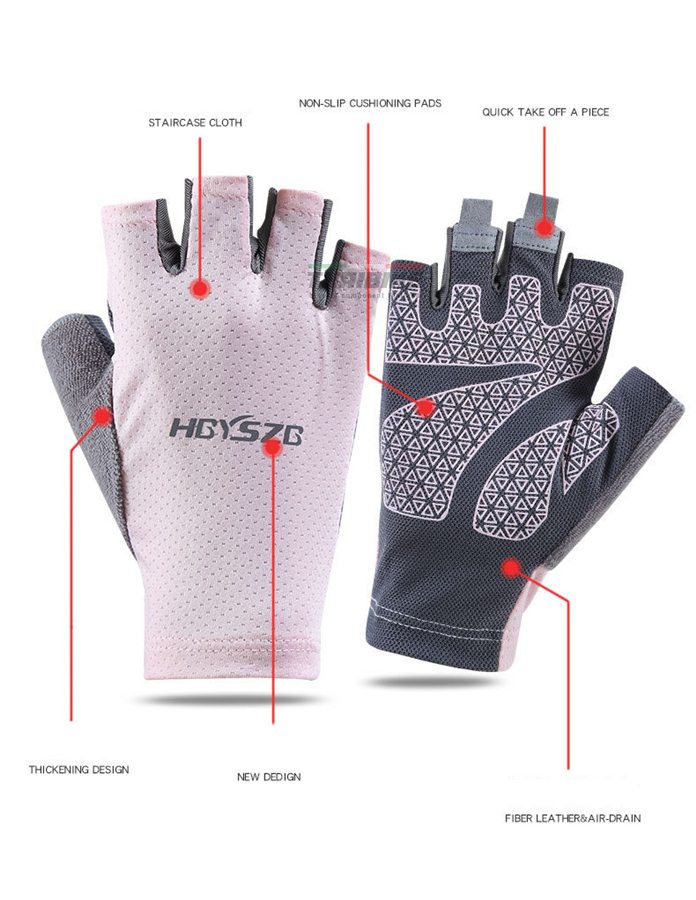 ถุงมือปั่นจักรยานแบบแอร์โร่ว์ ยี่ห้อ THAIBIKE มีเจลรองมือ ผ้ายืด