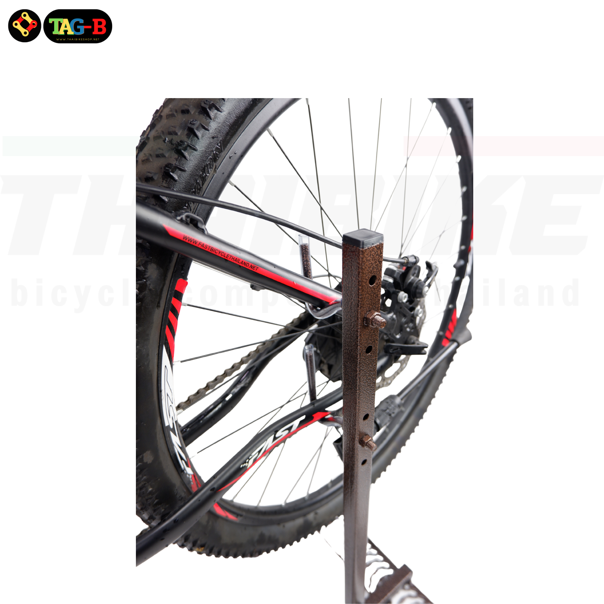 ขาตั้งเกี่ยวข้างจักรยาน TAG-B สำหรับล้อ 24 26 27.5 29 700C (งานไทย) ฐานใหญ่