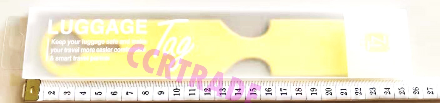 ป้ายติดกระเป๋าเดินทางกล่อง 25.5 ซม.(คละสี)