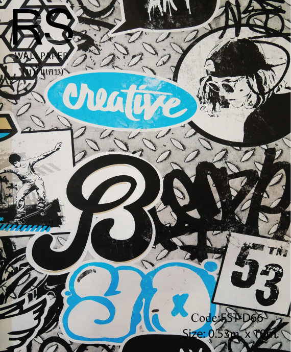 วอลเปเปอร์ลายชิคๆ FST-D66
