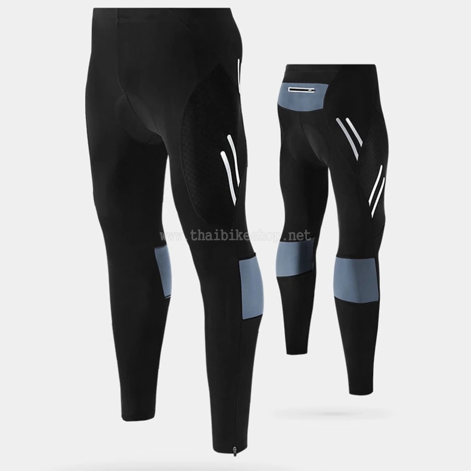 กางเกงปั่นจักรยานขายาวเป้าเจล TRYSIL 5D