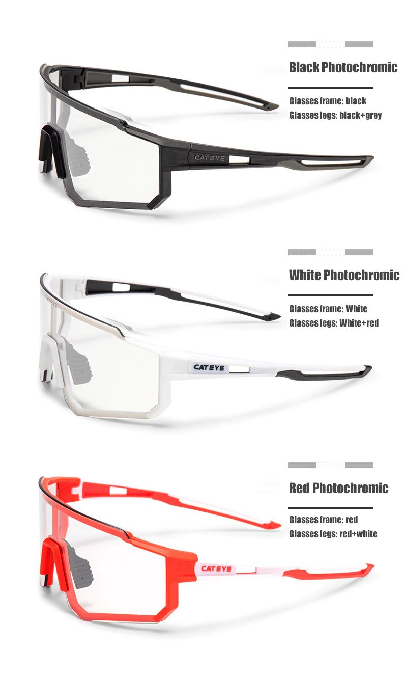 ของแท้ แว่นตาปั่นจักรยาน เลนส์ปรับแสงออโต้ CATEYE Photochromic มีเลนส์ใส่แว่นสายตา