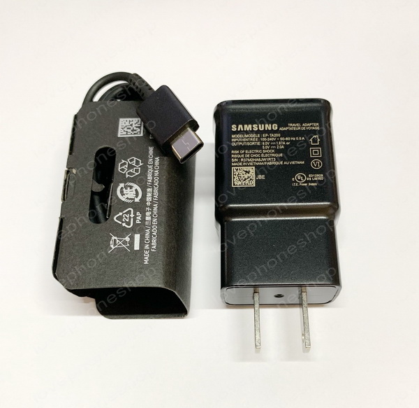 หัวชาร์ตแท้!! SAMSUNG S10,S10+ Fast Charging (หัวชาร์จ + สาย USB Type-C) สีดำ ส่งฟรี..