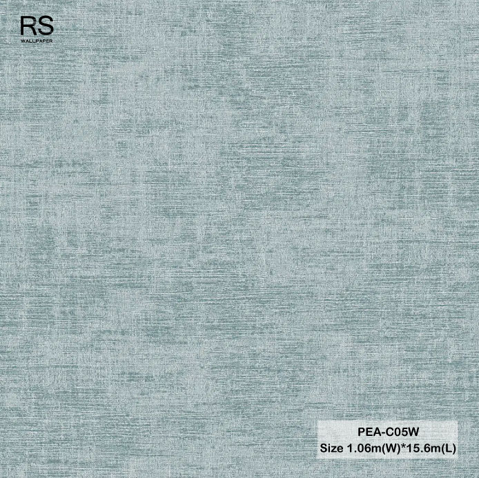 วอลเปเปอร์สีเขียวอมเทา PEA-C05W