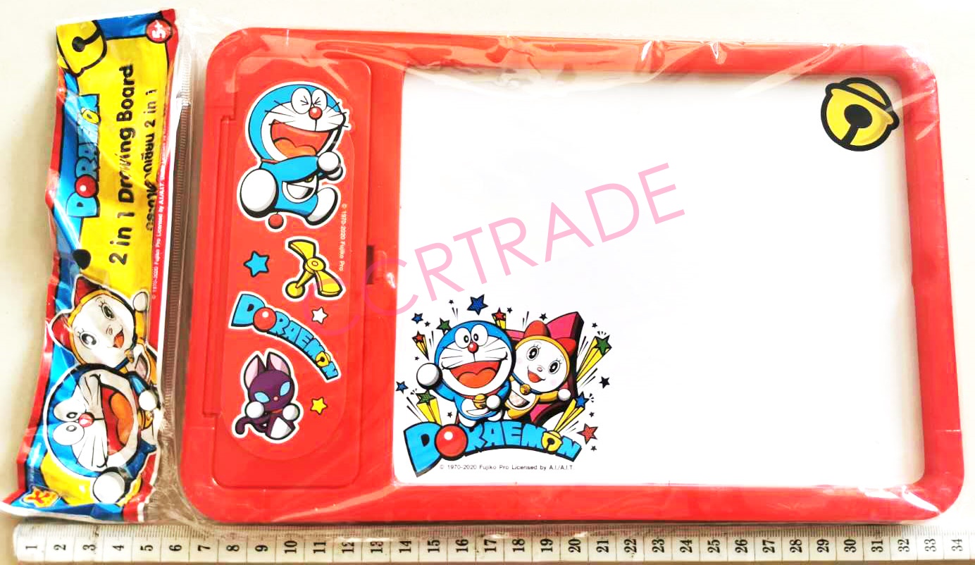 กระดานโดราเอม่อน 2 in 1 ถุง PVC 17x27 ซม.(ลิขสิทธิ์แท้)(1x3)