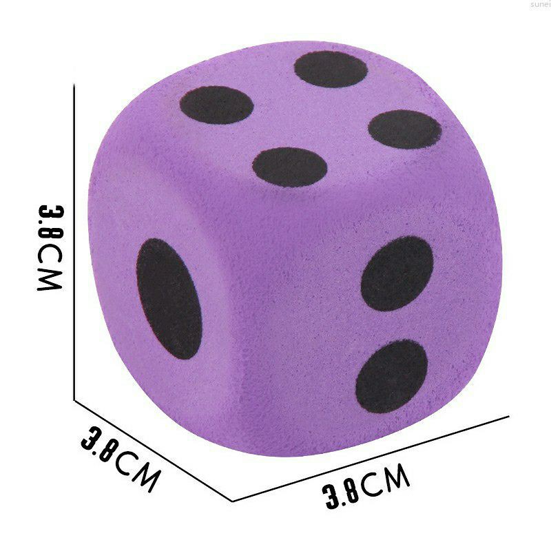 ลูกเต๋าโฟมยักษ์ ลูกเต๋าจัมโบ้ 3.8 cm พร้อมส่งจากไทย ลูกเต๋าไซต์ใหญ่