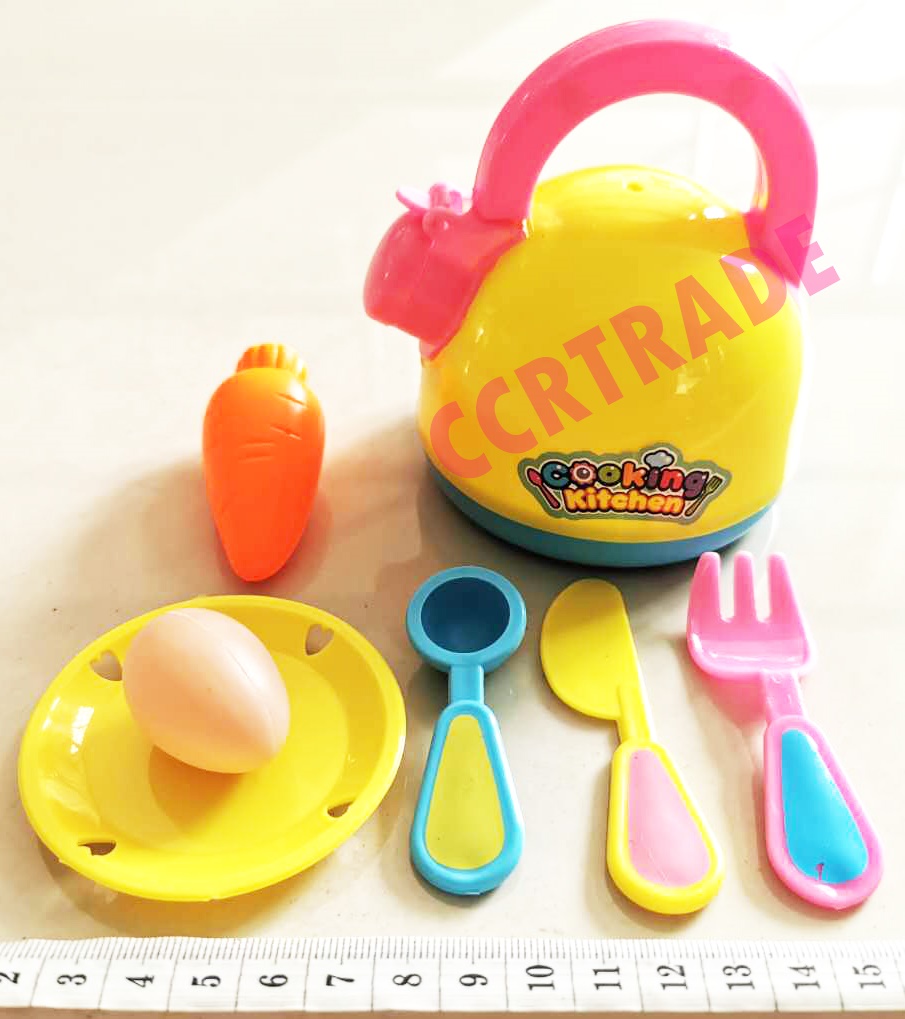 ชุดครัวสีหวาน+อุปกรณ์ถุงตาข่าย 15 ซม.