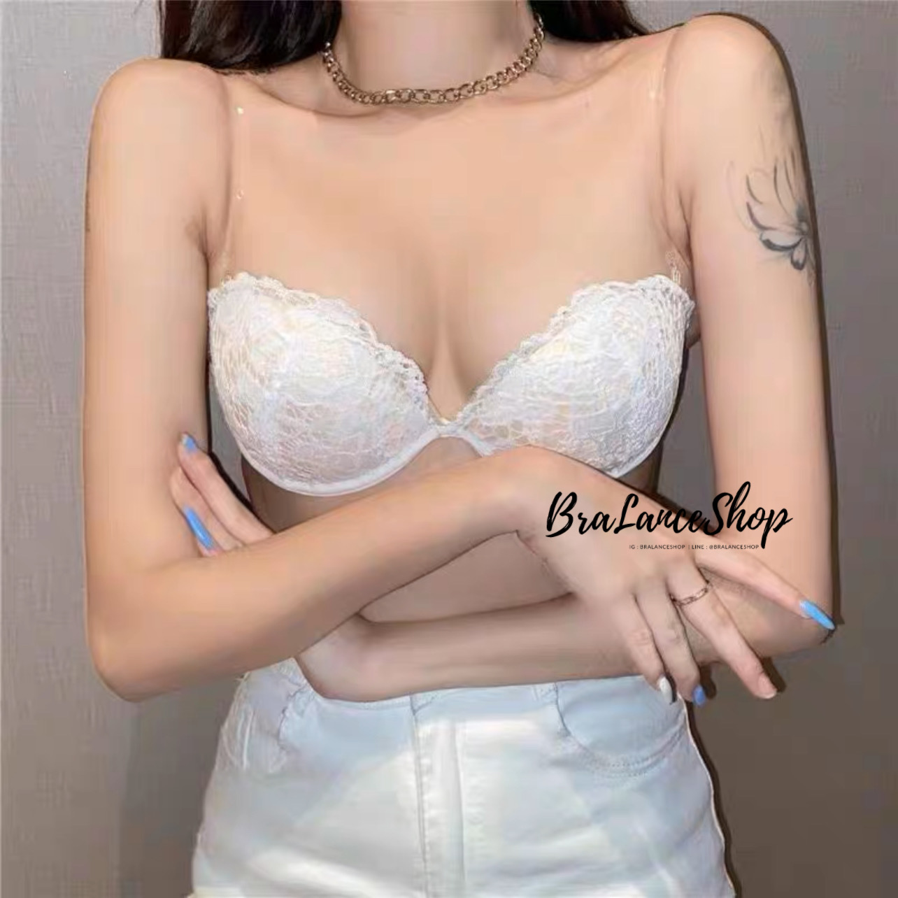 BLS✿3571 เกาะอกลูกไม้ ล๊อคกิ้งบรา