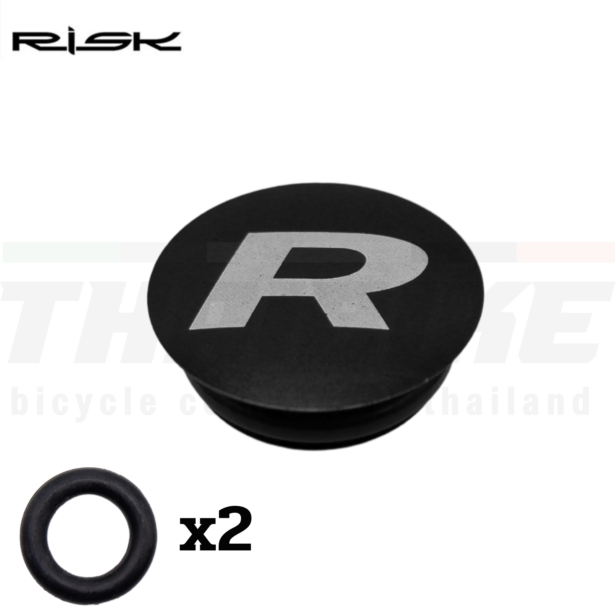 ฝาปิดกะโหลกกลวงจักรยานอลุมิเนียม CNC RISK