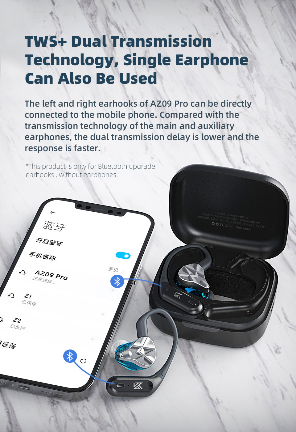 ขาย KZ AZ09 Pro Module Bluetooth 5.2 อัพเกรดหูฟังให้ไร้สาย