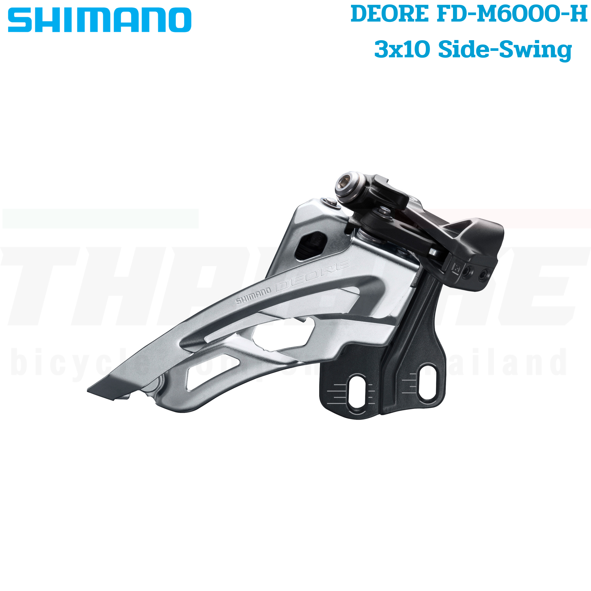 สับจานจักรยาน SHIMANO DEORE FD-M6000-H 3x10 Front Derailleur Side-Swing